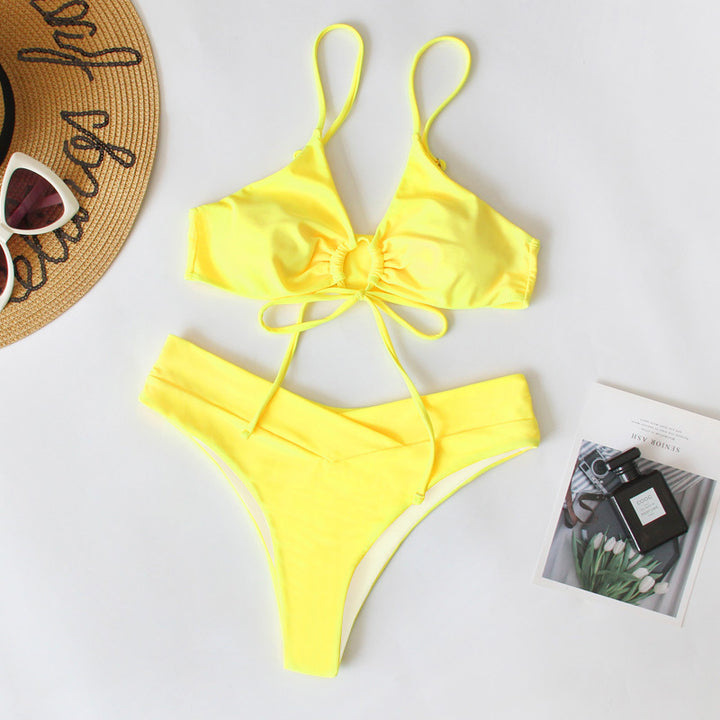 Damen Sportives Bikini-Set mit verstellbaren Trägern Drune