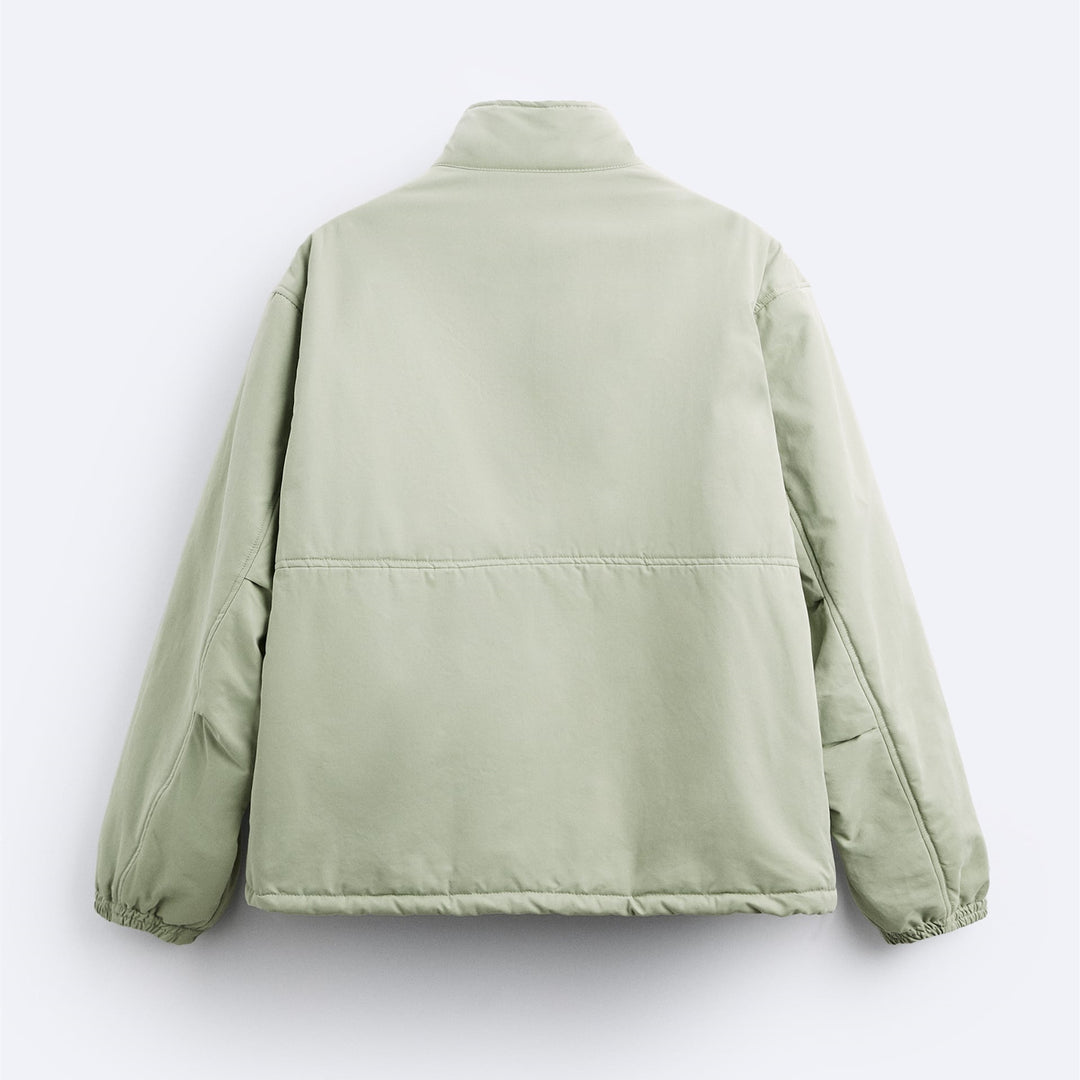 Damen gesteppte Komfortjacke mit großen Taschen und elastischen Bündchen Drune