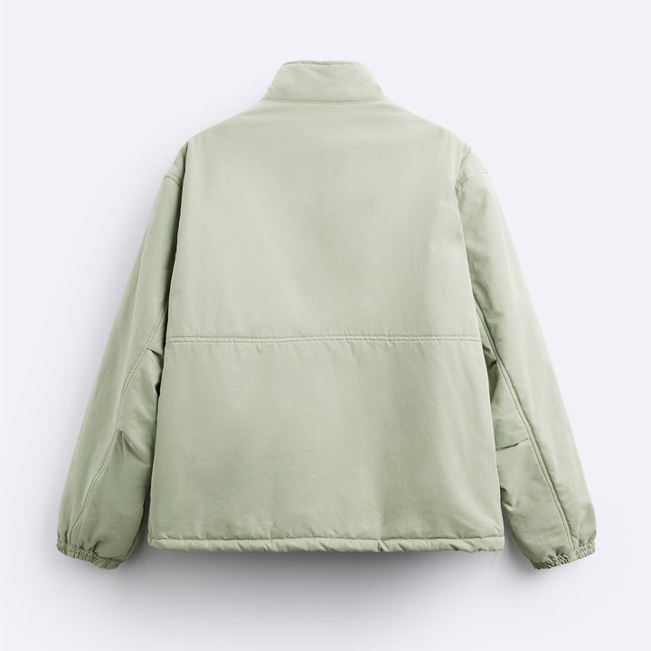 Damen gesteppte Komfortjacke mit großen Taschen und elastischen Bündchen Drune