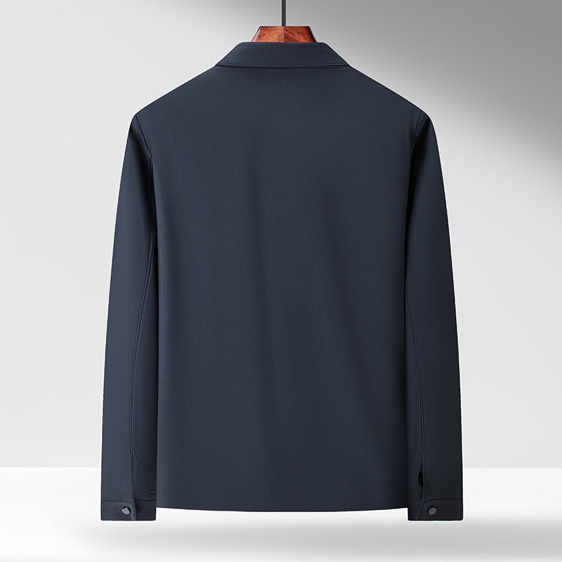 Herren Übergangsjacke mit modernem Kragen und atmungsaktiver Materialstruktur Drune