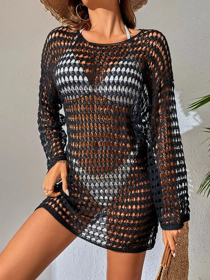 Damen Netz-Strandkleid Drune