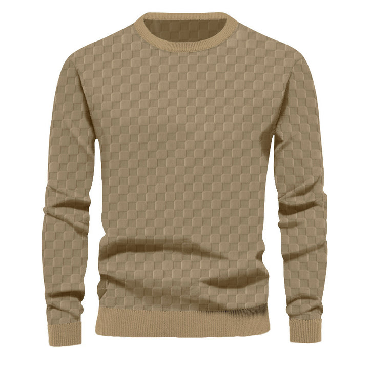 Herren Strukturierter Pullover aus hochwertigem Baumwollmix Drune