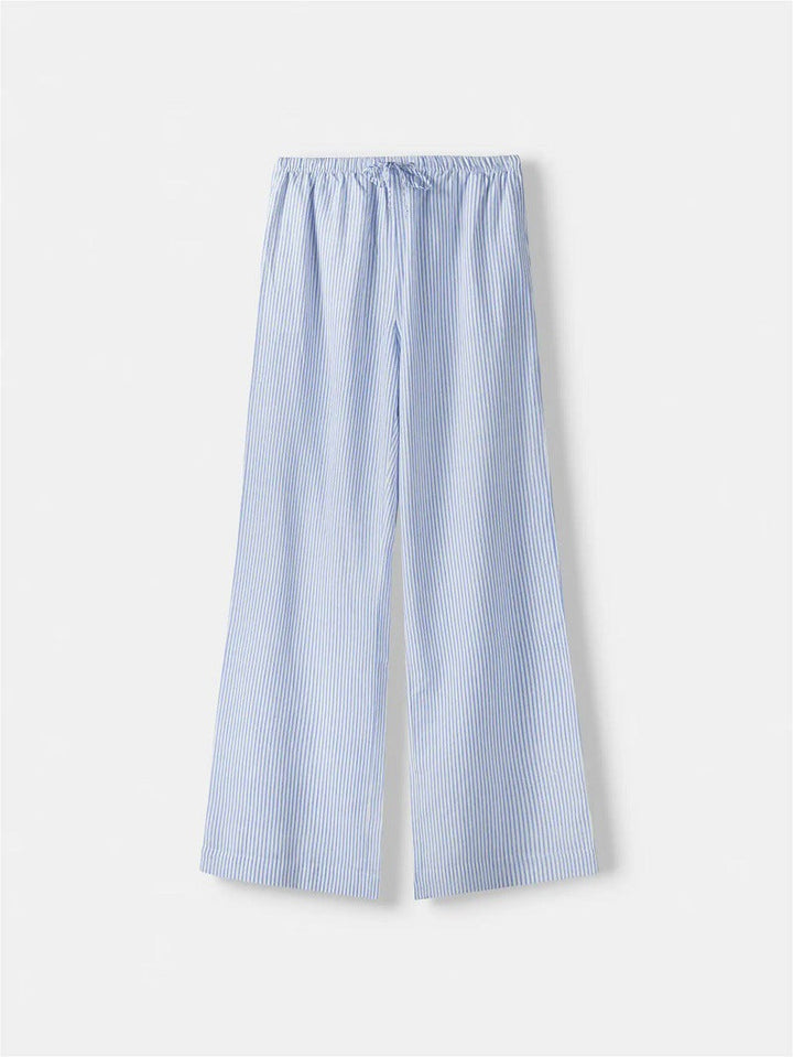 Damen Luftige Palazzo-Hose mit gemustertem Design Drune