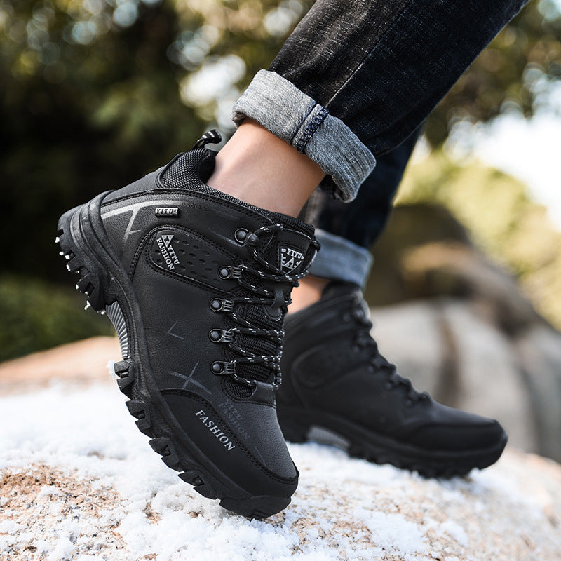 Herren Hochfunktionale Wanderschuhe mit verstärktem Knöchelschutz und rutschfester Sohle Drune