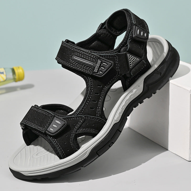 Herren Sportliche Outdoor-Sandalen mit verstellbarem Riemensystem und rutschfester Sohle Drune