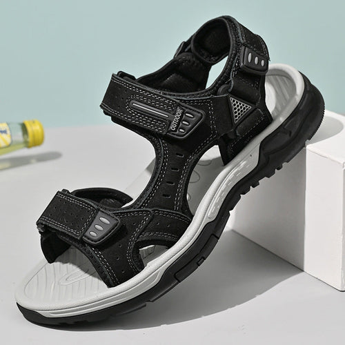 Herren Sportliche Outdoor-Sandalen mit verstellbarem Riemensystem und rutschfester Sohle Drune