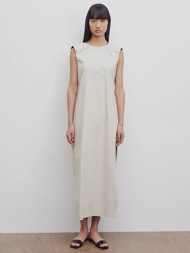 Damen Fließendes Maxikleid mit breitem Ausschnitt Drune