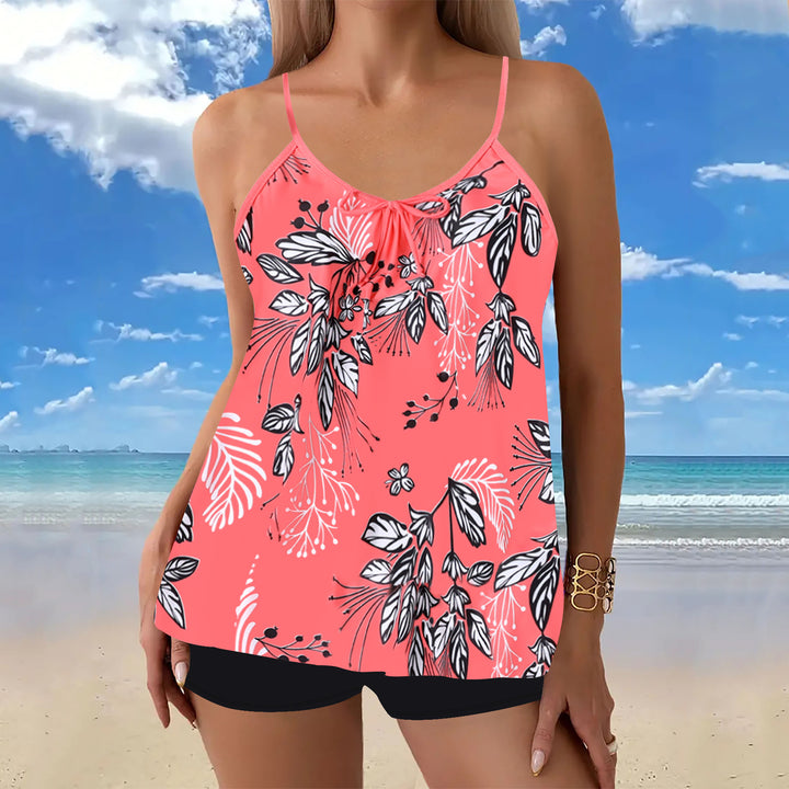 Damen lässiger Strandtop mit Shorts Drune