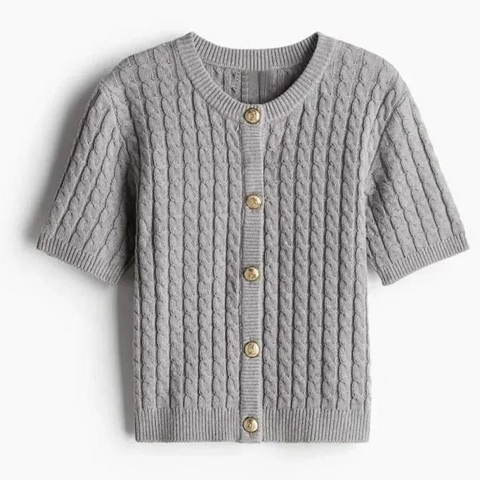 Damen Kurzarmstrickjacke Drune