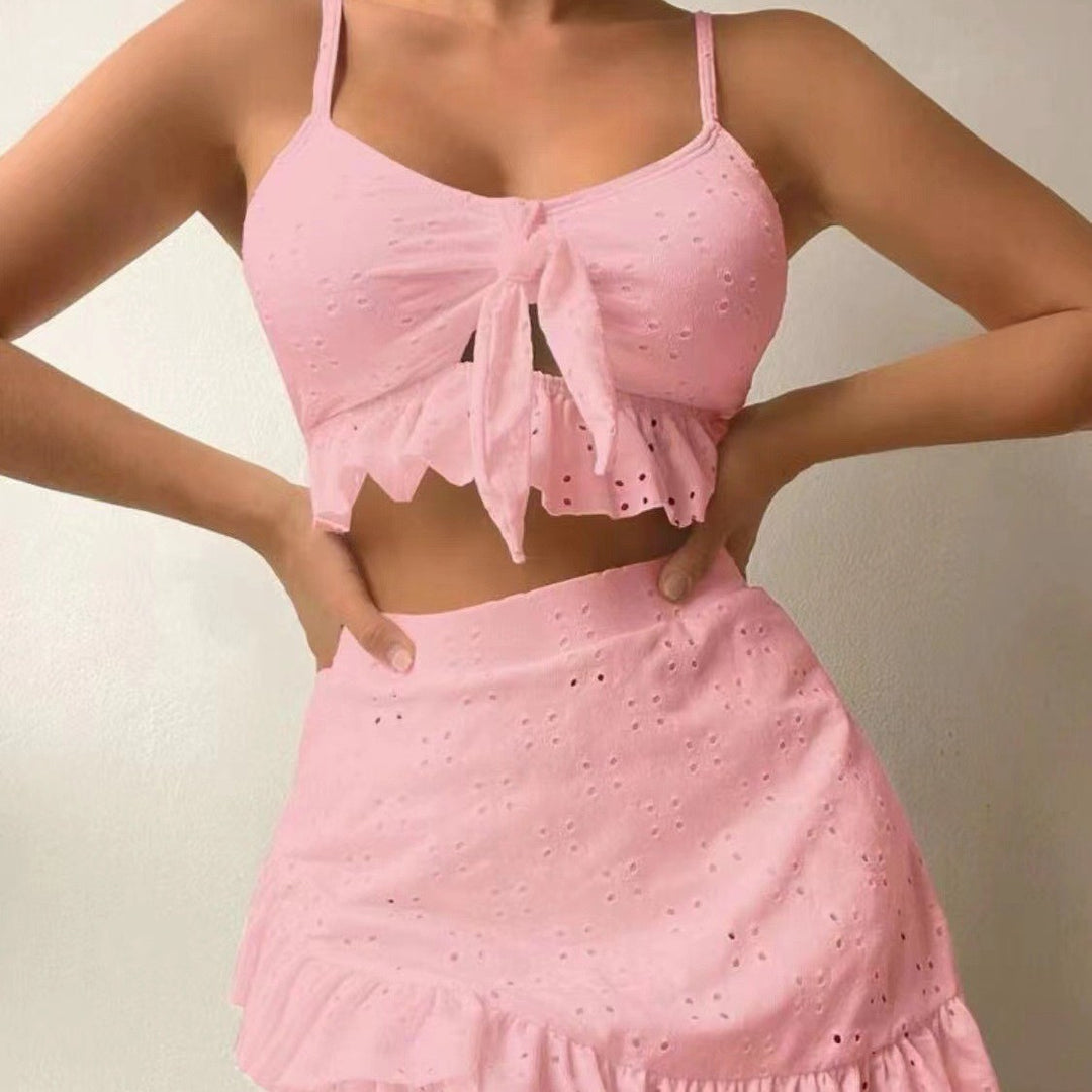 Damen Crop-Top und Rock-Set Drune