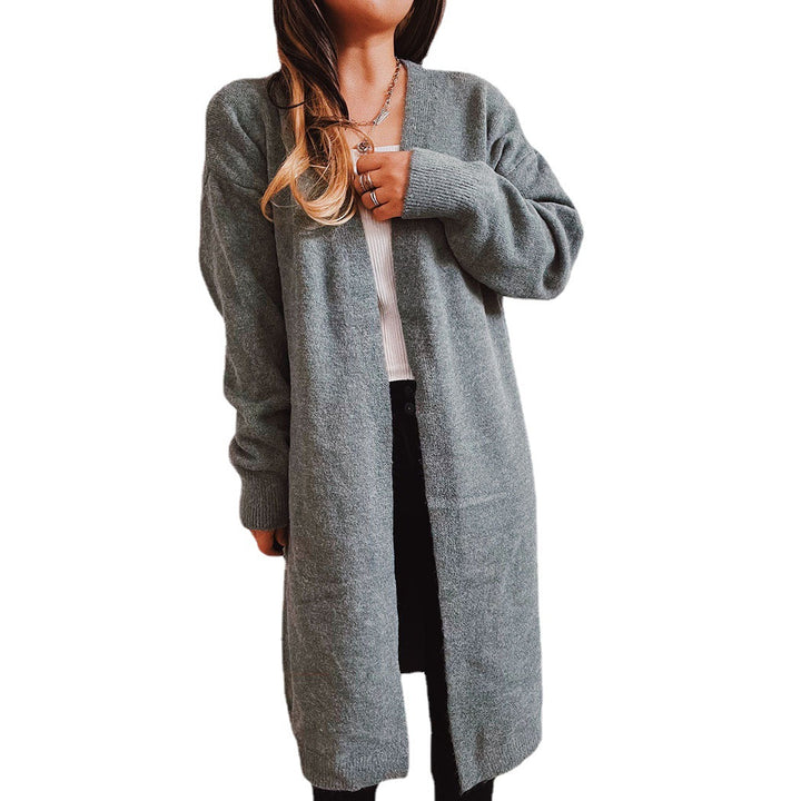 Damen langen Strickcardigan Drune