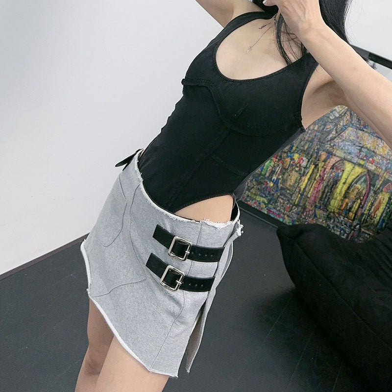 Damen Sportlicher A-Linien Rock Drune