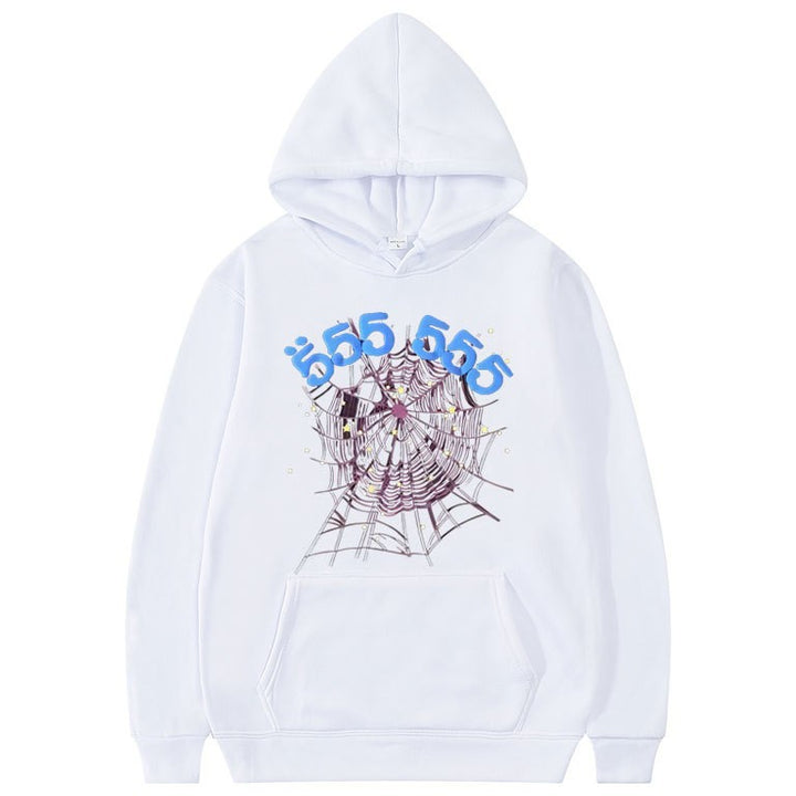 Damen Hoodie mit kreativem Spinnennetz-Motiv Drune