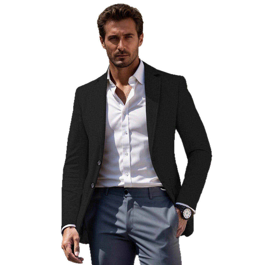 Herren eleganter Business-Anzugblazer mit schmaler Passform Drune