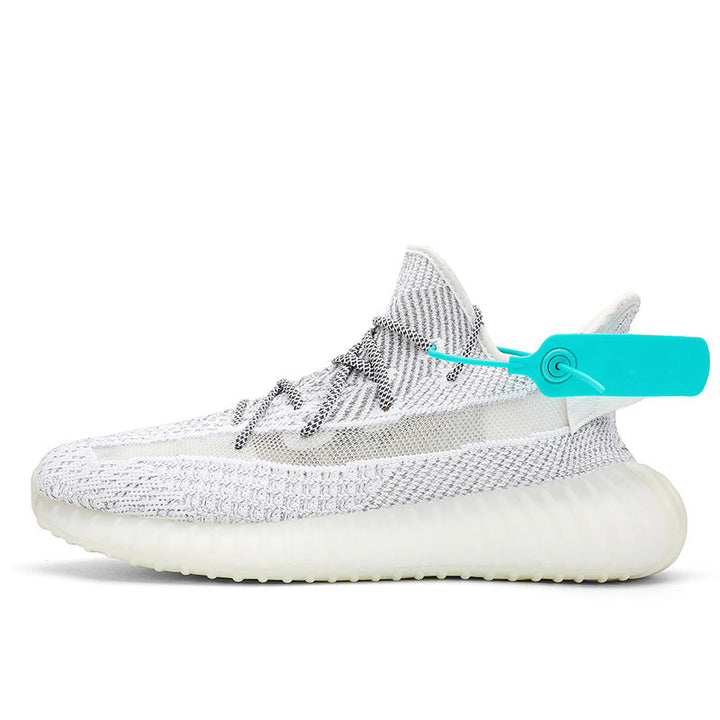 Damen sportliche und luftige Sneakers mit atmungsaktivem Strickoberteil Drune