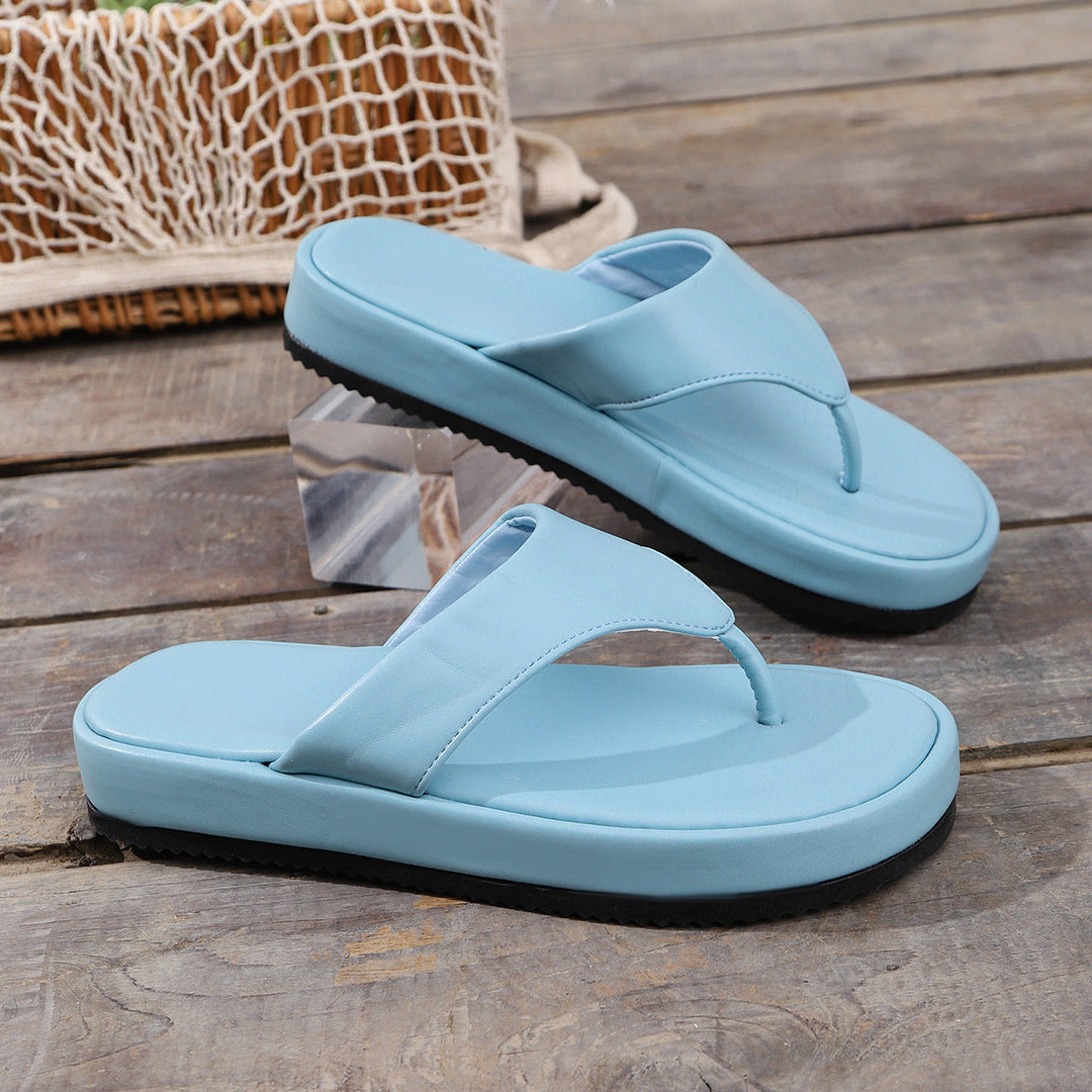 Damen Komfortable Zehensandalen mit ergonomischem Fußbett und rutschfester Sohle Drune
