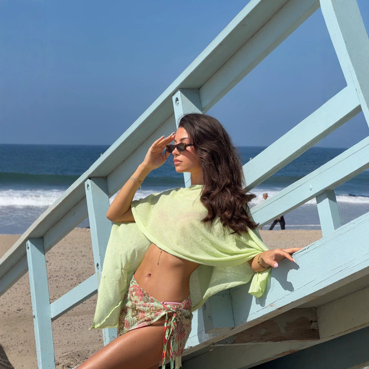 Damen Luftige Strick-Tunika Drune