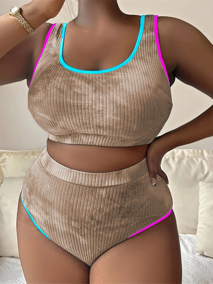 Damen Sportiv geschnittenes Bikini-Set Drune