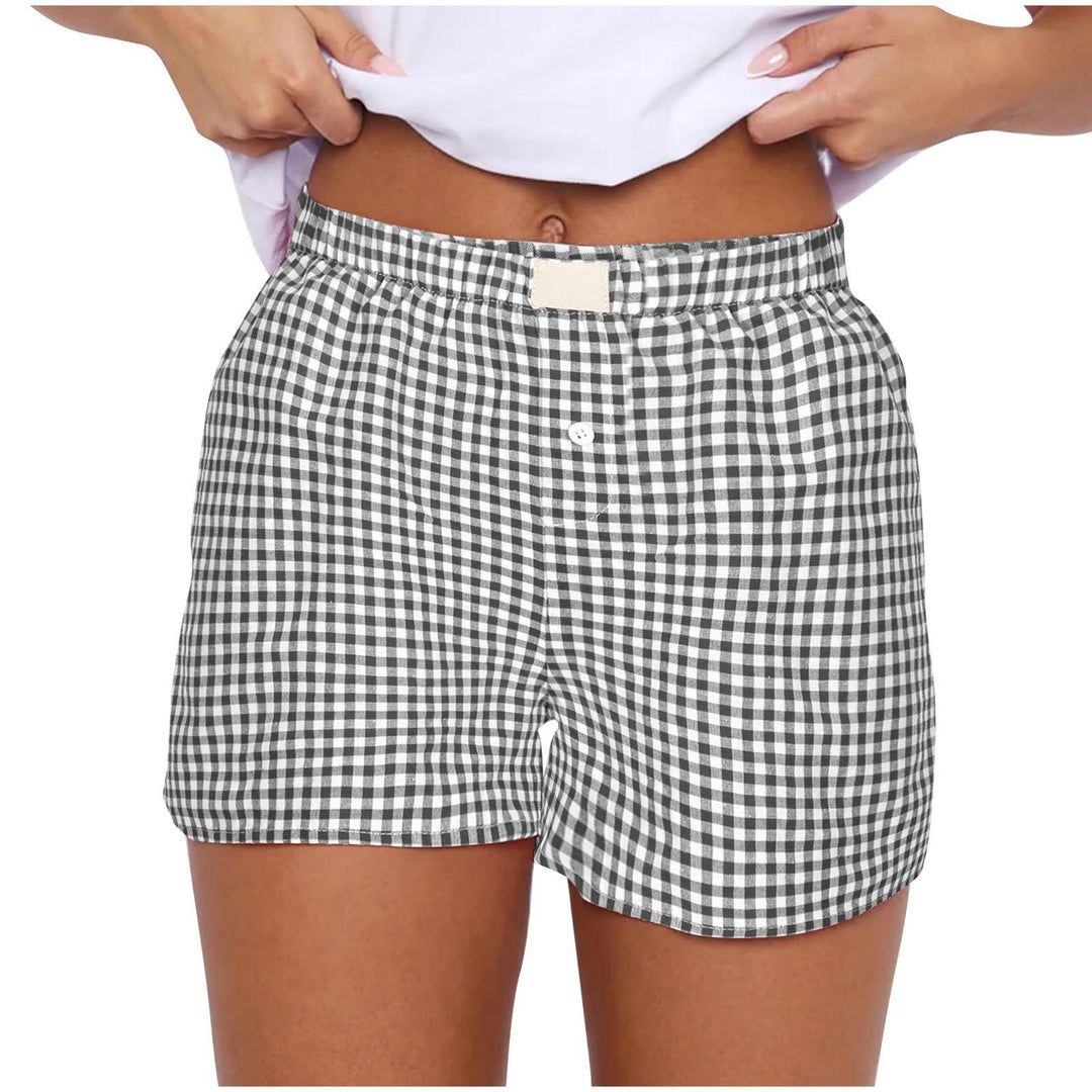 Damen lässige Karohose Drune