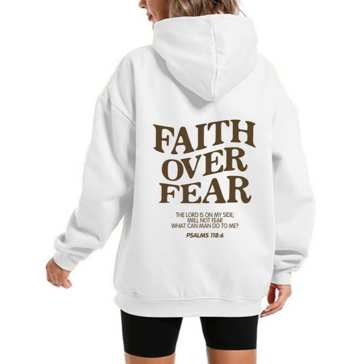 Damen Kapuzensweater mit motivierendem Schriftzug und bequemem Schnitt Drune