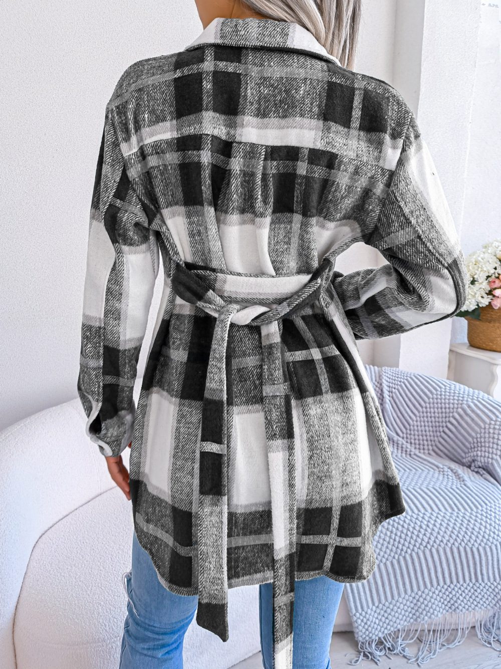 Drune | Plaid Shacket - Polyester-Mischung - Schmeichelhaft und Trendy