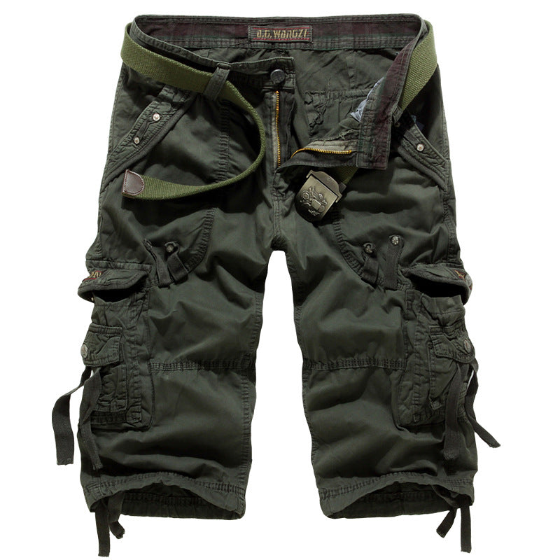 Herren Cargo Shorts mit Mehreren Taschen Drune