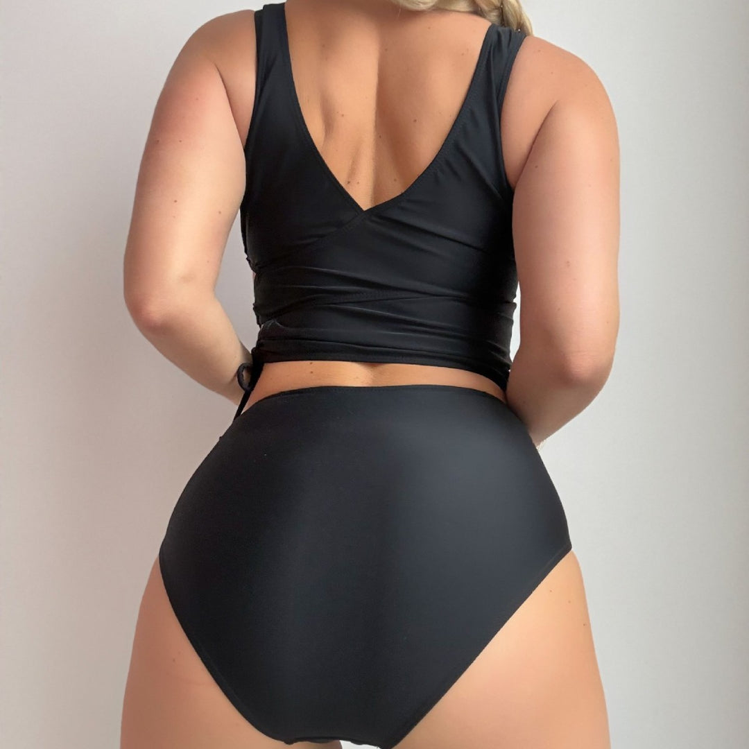 Damen Sportliches Wickel-Bikini-Set Drune