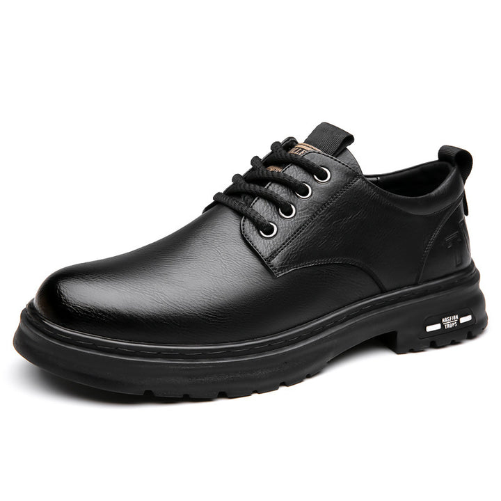 Herren Elegante Leder-Schnürschuhe mit rutschfester Außensohle und atmungsaktivem Innenfutter Drune