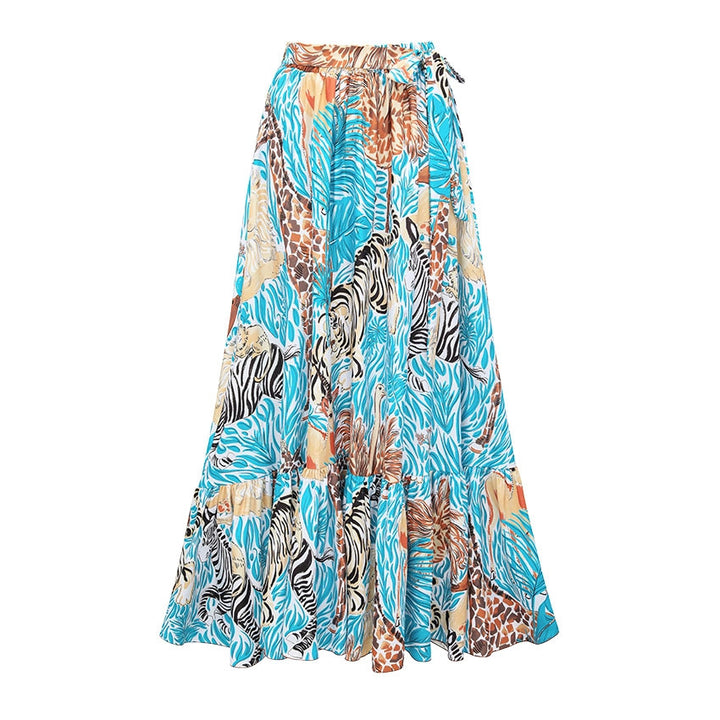 Damen Einteiler Badeanzug mit tierischem Print und eleganter Taillierung Drune