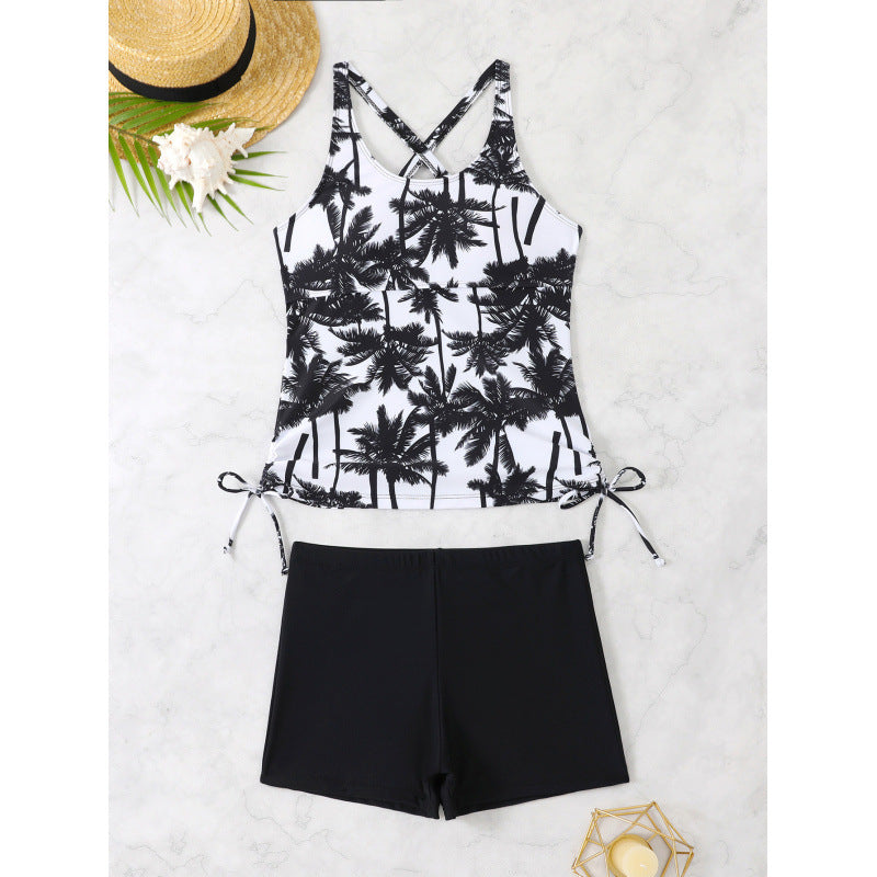 Damen Tankini-Set mit floralem Oberteil und sportlichem Schnitt Drune