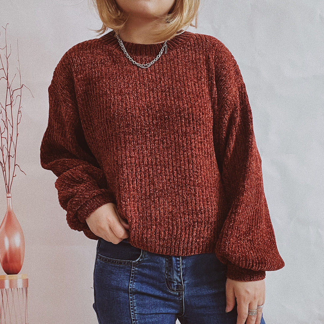 Damen Oversized Strickpullover Drune