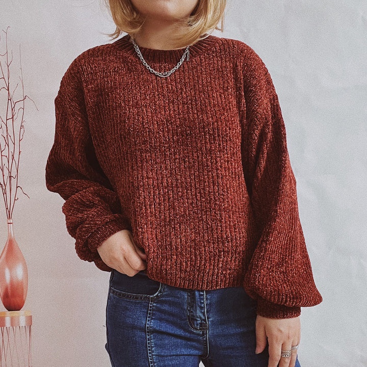 Damen Oversized Strickpullover Drune