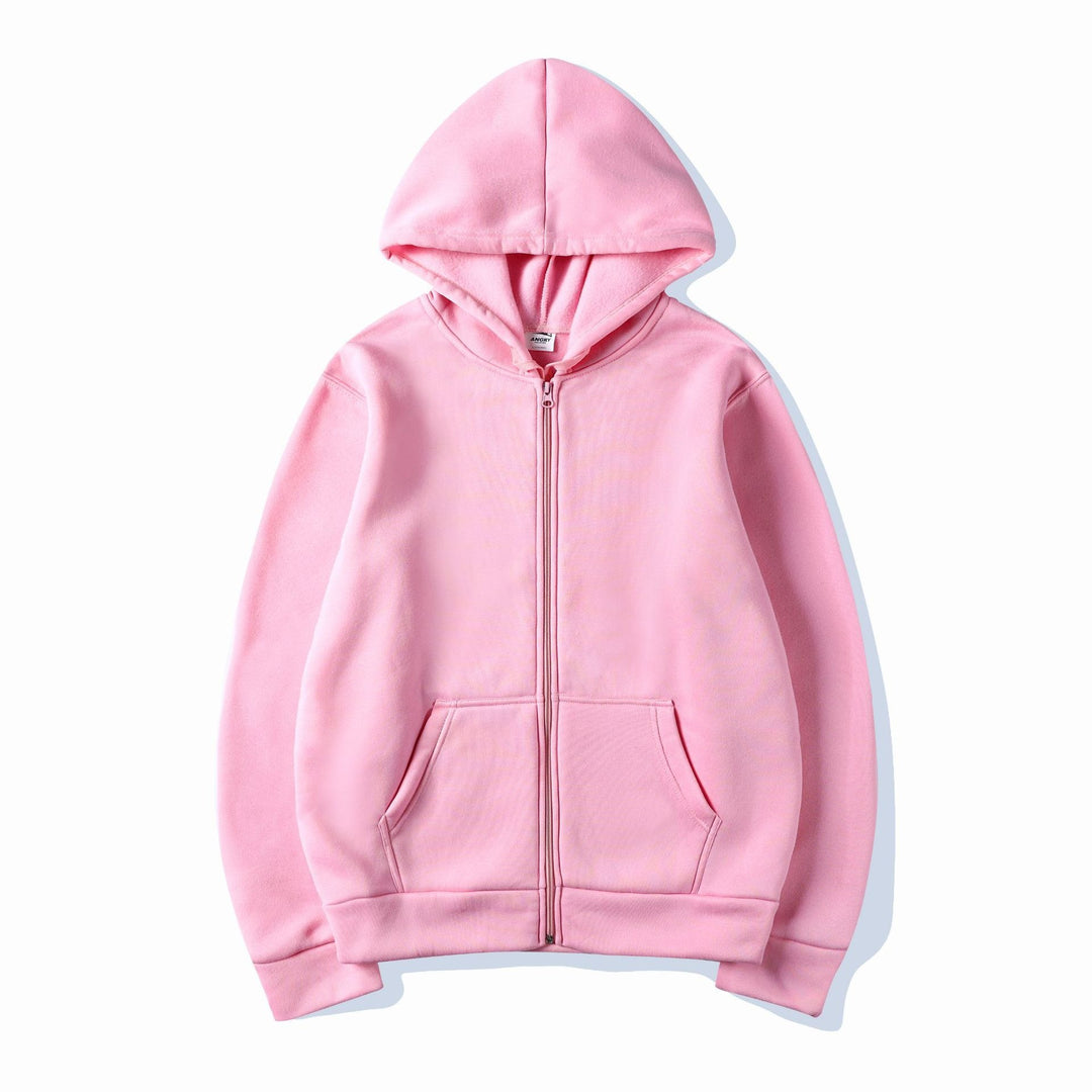Damen Kapuzensweatshirt mit durchgehendem Reißverschluss und seitlichen Taschen Drune