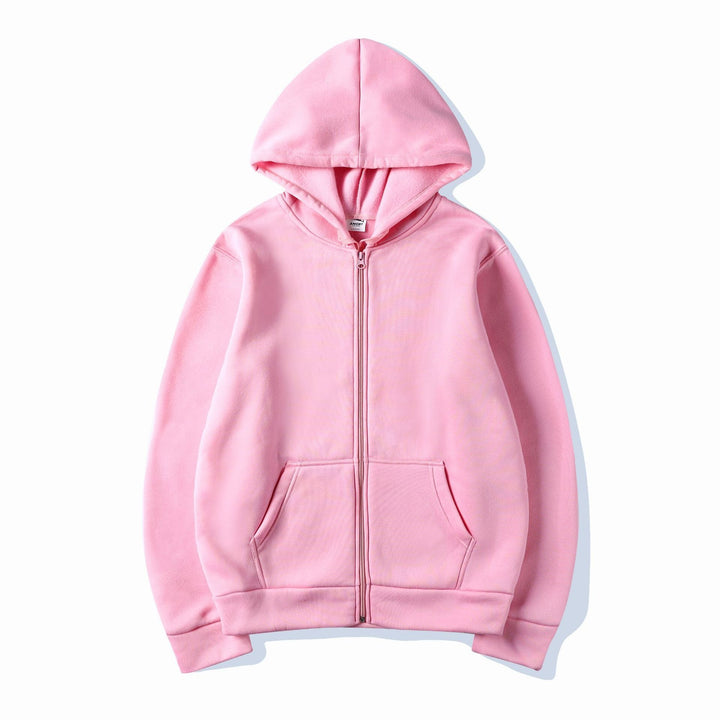 Damen Kapuzensweatshirt mit durchgehendem Reißverschluss und seitlichen Taschen Drune