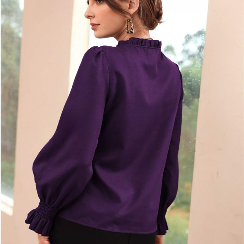 Drune | Satin Langarmshirt