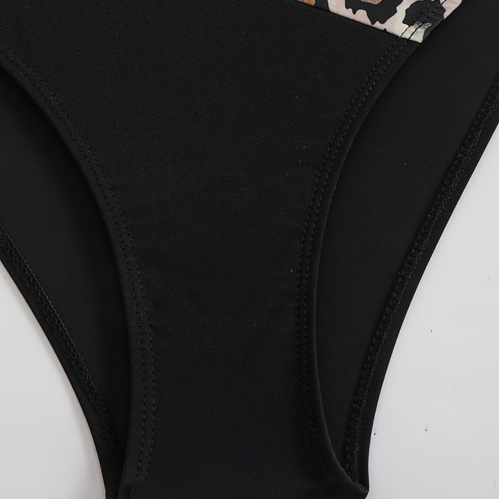 Damen Elegantes Bikini-Set mit tierischem Muster Drune