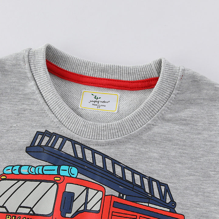 Jungen Sweatshirt mit coolem Feuerwehrdesign Drune