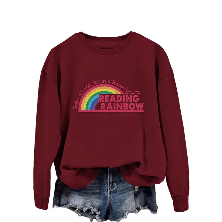 Damen lässiger Sweatshirt mit einzigartigem Druck Drune