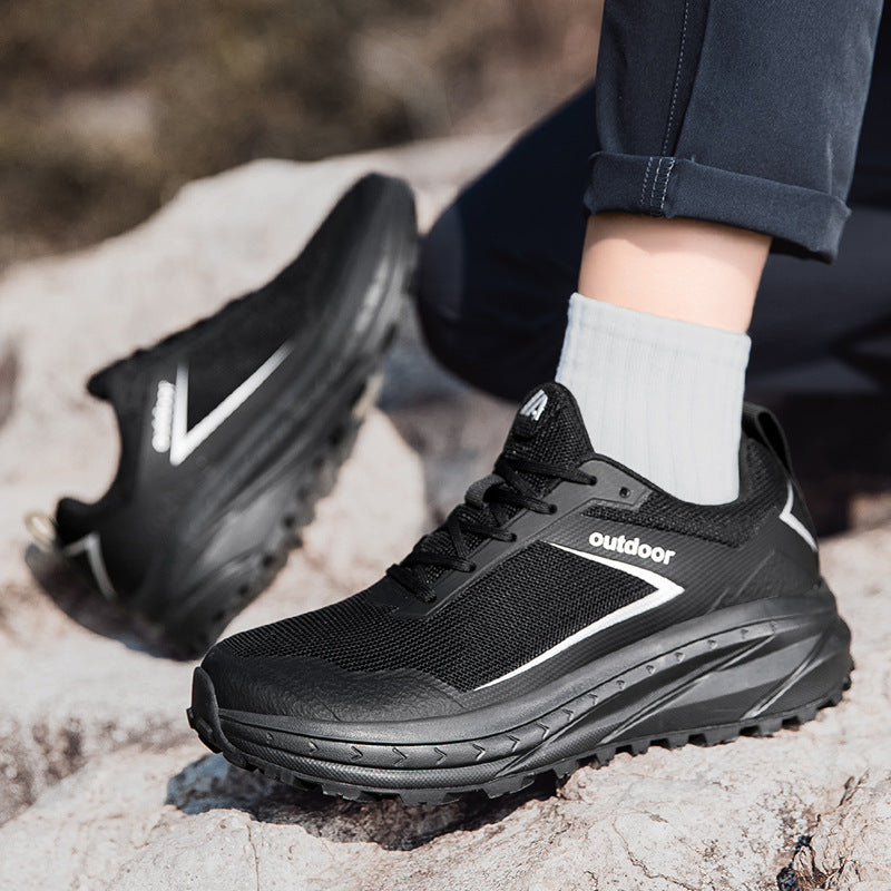 Unisex nan robuster Geländelaufschuh mit stoßdämpfender Zwischensohle und griffiger Profilsohle Drune