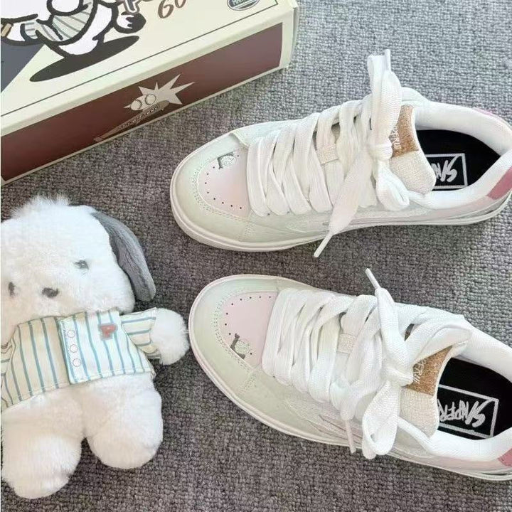 Damen Sportliche Sneakers mit tierischen Motiven und atmungsaktiver Oberflächenstruktur Drune