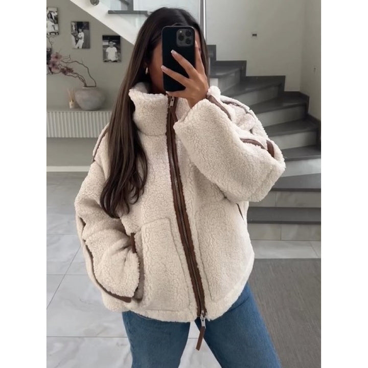 Damen Fleecejacke mit stylischen Details Drune