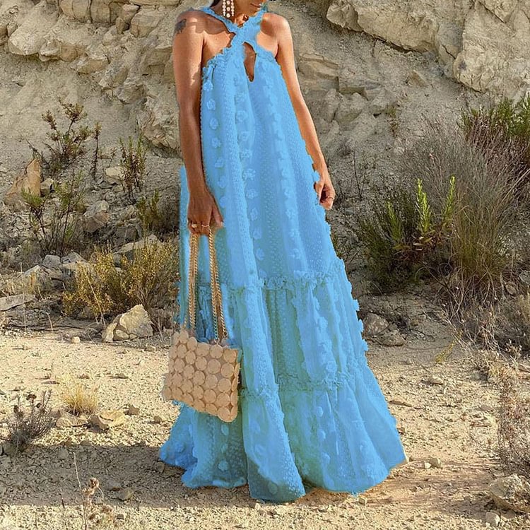 Damen Maxikleid Drune