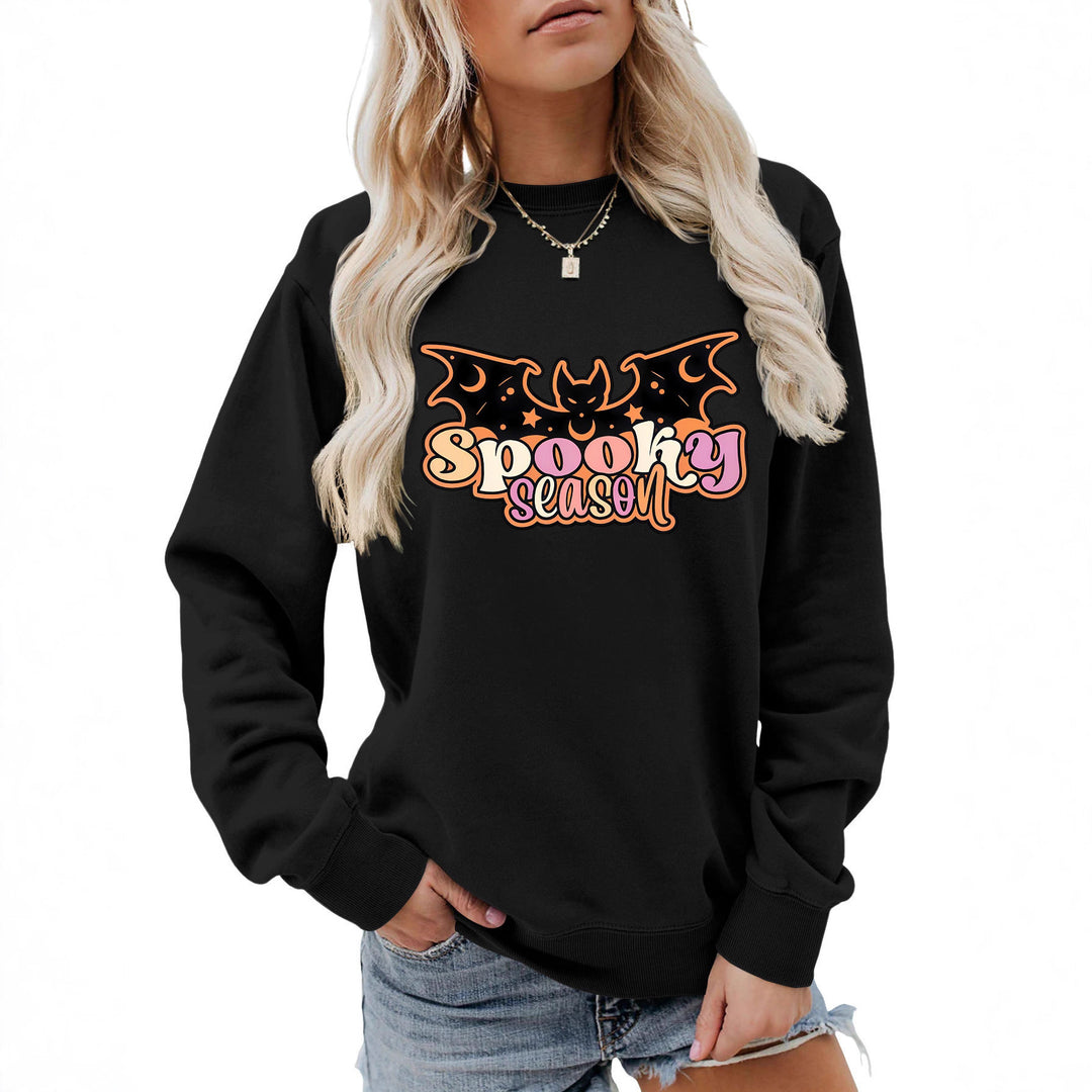 Damen Sweatshirt mit kreativem Halloween-Motiv Drune