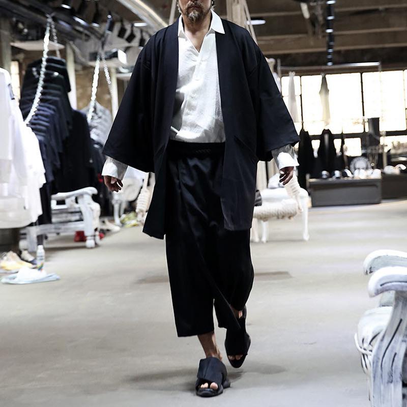 Damen Kimono-Jacke mit modernen Schnitt und praktischen Taschen Drune