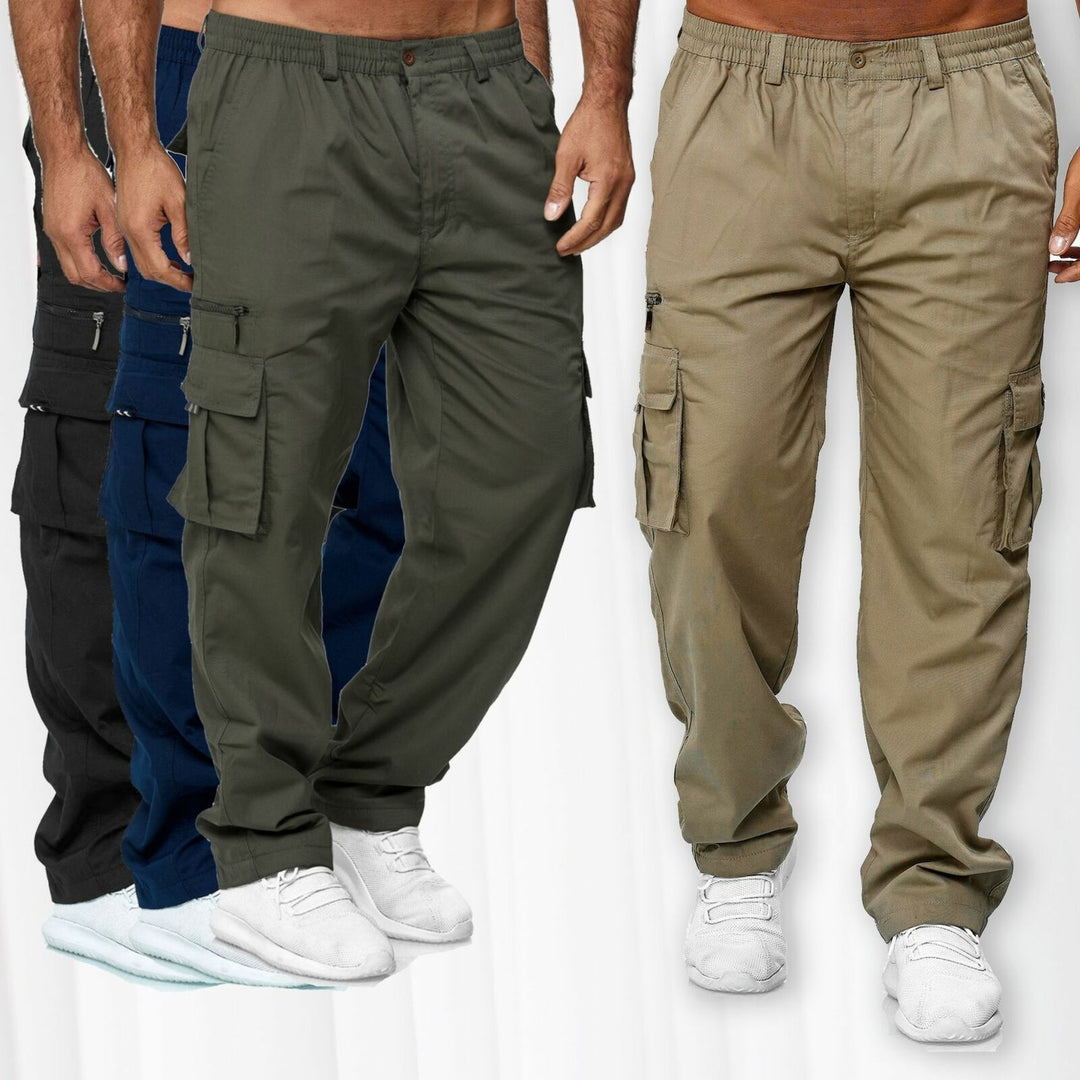 Herren Cargo-Hose mit elastischem Bund und multifunktionalen Taschen Drune