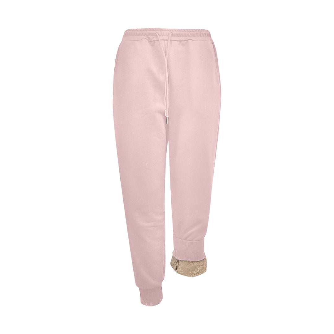 Damen Sportliche Jogginghose mit weichem Innenfutter und elastischem Bund Drune