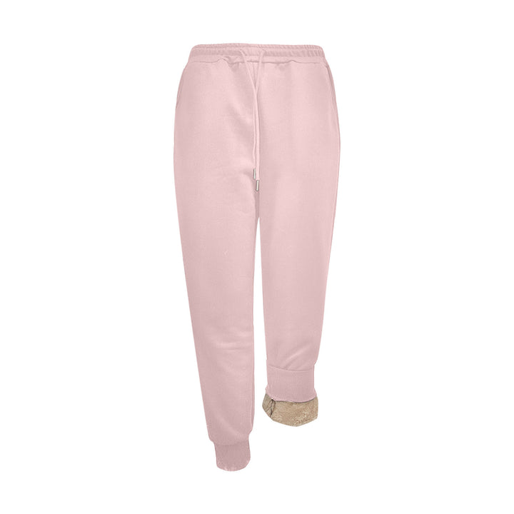 Damen Sportliche Jogginghose mit weichem Innenfutter und elastischem Bund Drune