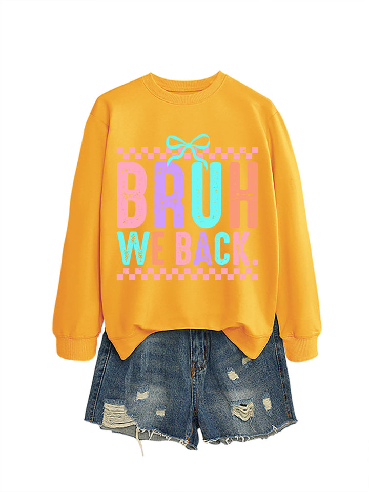 Damen Sweatshirt mit fröhlichem Druck und bequemer Passform Drune