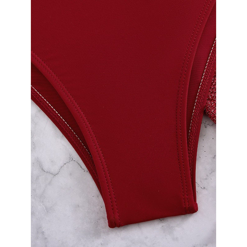 Damen Bikini-Set mit durchscheinendem Rock Drune