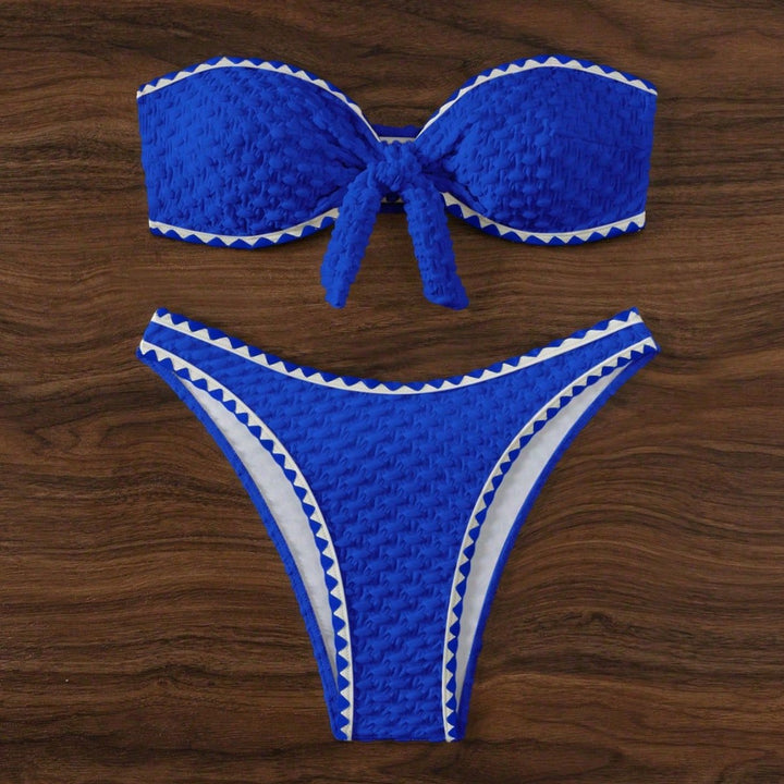 Damen Bandeau Bikinis mit einzigartiger Struktur Drune